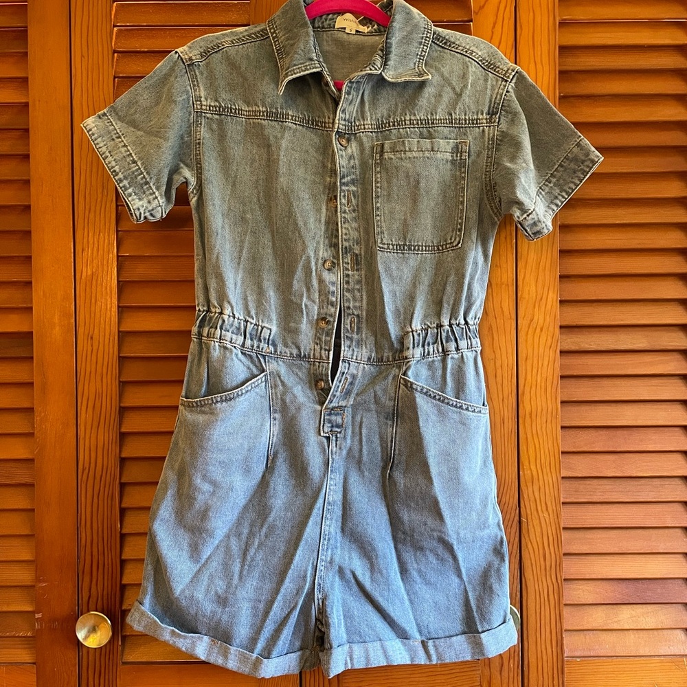 Denim Romper